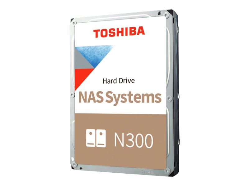 Toshiba N300 NAS - Hårddisk - 12 TB - inbyggd - 3.5 - SATA 6Gb/s - 7200 rpm - buffert: 512 MB