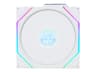 Lian Li UNI FAN TL Wireless LCD Reverse - Chassi fläkt - 120mm - Vit - 33 dBA