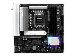 ASRock B860M Pro RS WiFi - Moderkort - micro ATX - LGA1851-uttag - B860 Chipuppsättning - USB-C 3.2 Gen 2x2, USB 3.2 Gen 1, USB-C 3.2 Gen 1 - 2.5 Gigabit LAN, Bluetooth, Wi-Fi 6E - inbyggda grafiken (CPU krävs) - HD-ljud (8 kanaler)