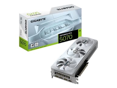 Gigabyte GeForce RTX 5070 EAGLE OC ICE SFF 12G - Grafikkort - GeForce RTX 5070 - 12 GB GDDR7 - PCI Express 5.0 - 3 x DisplayPort, HDMI