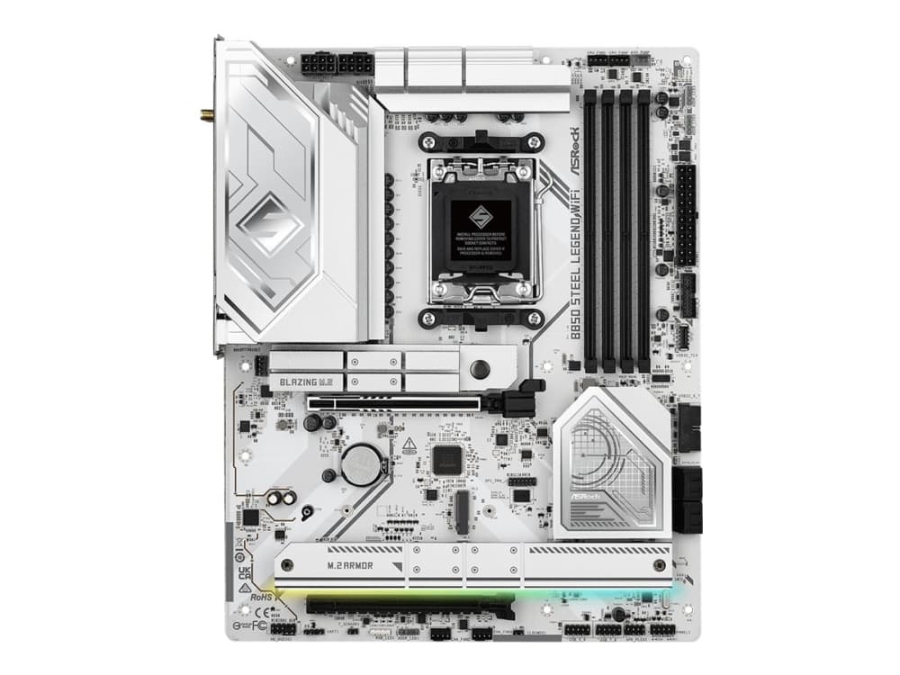 ASRock B850 Steel Legend WiFi Moderkort - AMD B850 - AMD AM5 - DDR5 RAM - ATX
