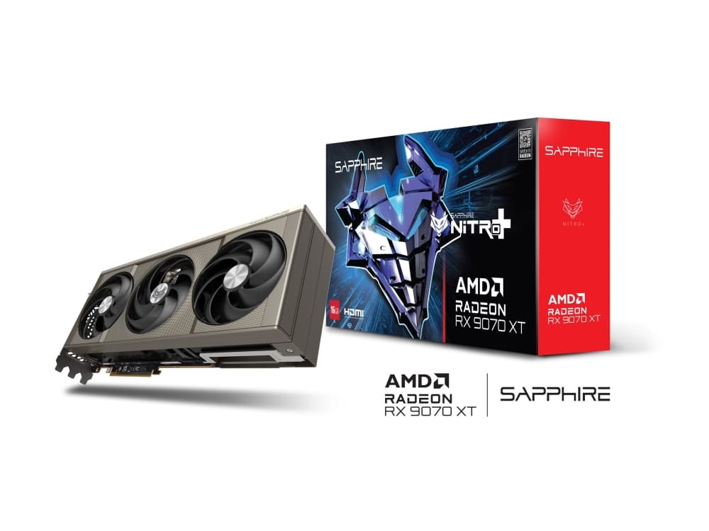 Sapphire Radeon RX 9070 XT NITRO+ - 16GB GDDR6 RAM - Grafikkort