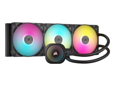 Corsair iCUE LINK TITAN 420 RX RGB, Allt-i-ett vätskekylare, 14 cm, 300 RPM, 1700 RPM, Svart