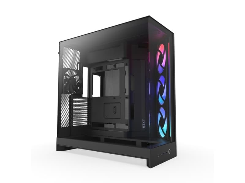 NZXT H9 Flow RGB (2025) - All Black - Chassi - Miditower - Svart