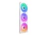 NZXT F420RGB Core (single frame 420mm fan) - White - Chassi fläkt - Vit med RGB LED - 34 dBA