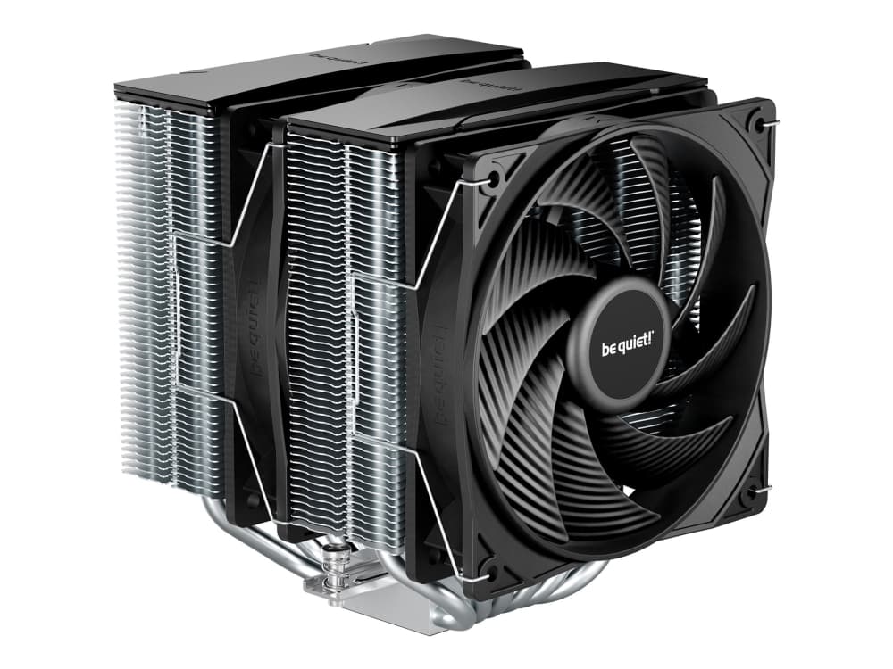 be quiet! Pure Rock Pro 3 - Processorkylare - (för: LGA1150, LGA1151, LGA1155, LGA1200, LGA1700, LGA1851, AM4, AM5) - kopparbas och nickelpläterade aluminiumprofiler - 120 mm - silver