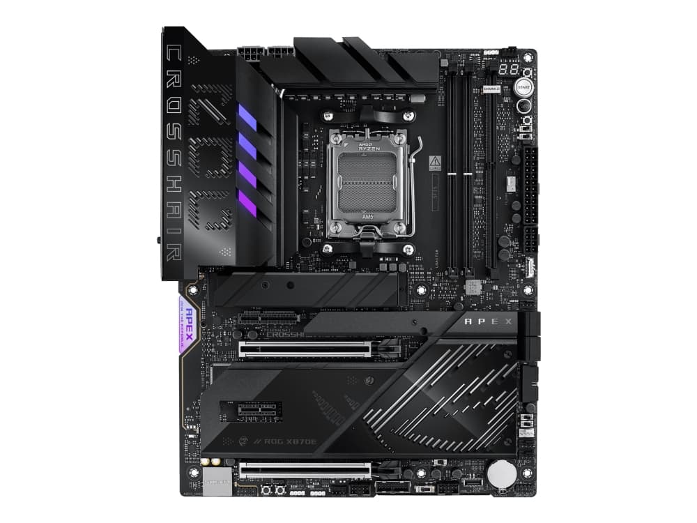 ASUS ROG CROSSHAIR X870E APEX Moderkort - AMD X870E - AMD AM5 - DDR5 RAM - ATX