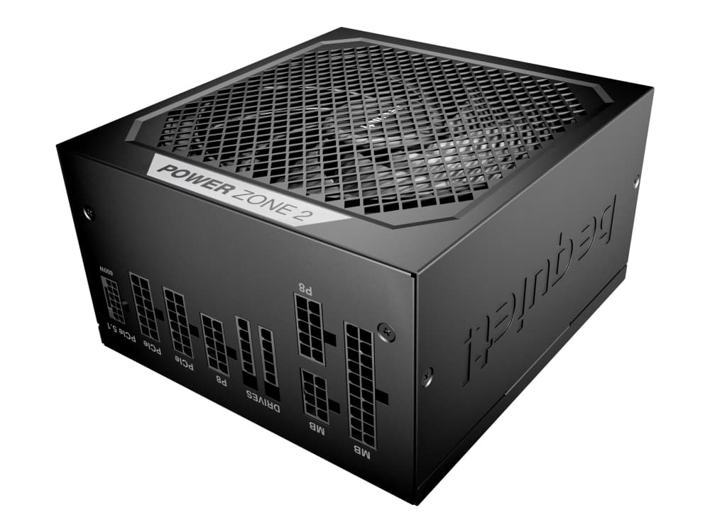 be quiet! Power Zone 2 Z2-750W - Nätaggregat (intern) - ATX12V 3.1/ EPS12V 2.92 - 80 PLUS Platinum - Cybenetics Platinum - AC 100-240 V - 750 Watt - aktive PFC - svart