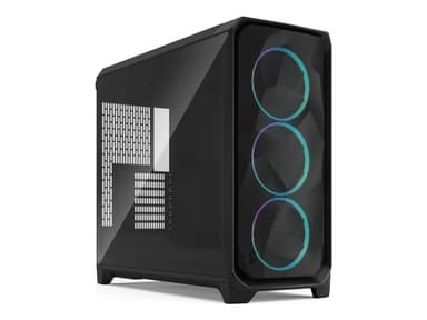 Fractal Design Meshify 3 XL - FT - utökad ATX - genomskinlig sidopanel (härdat glas) - ingen strömförsörjning (ATX) - svart TG ljus ton - USB/ljud