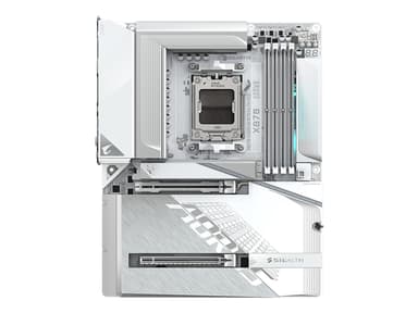 AORUS X870 STEALTH ICE - Moderkort - ATX - Socket AM5 - AMD X870 Chipuppsättning - USB-C 3.2 Gen 2x2, USB 3.2 Gen 2, USB 3.2 Gen 1 - Wi-Fi 7, Bluetooth, 5 Gigabit Ethernet - inbyggda grafiken (CPU krävs) - HD-ljud (8 kanaler)