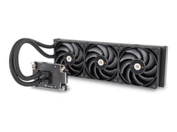Thermaltake AW420 - Kylsystem med vätska till processorn - Elementstorlek: 420 mm - (för: LGA4677, SP6, sTR5) - nickelpläterad kopparbas - 140 mm - svart