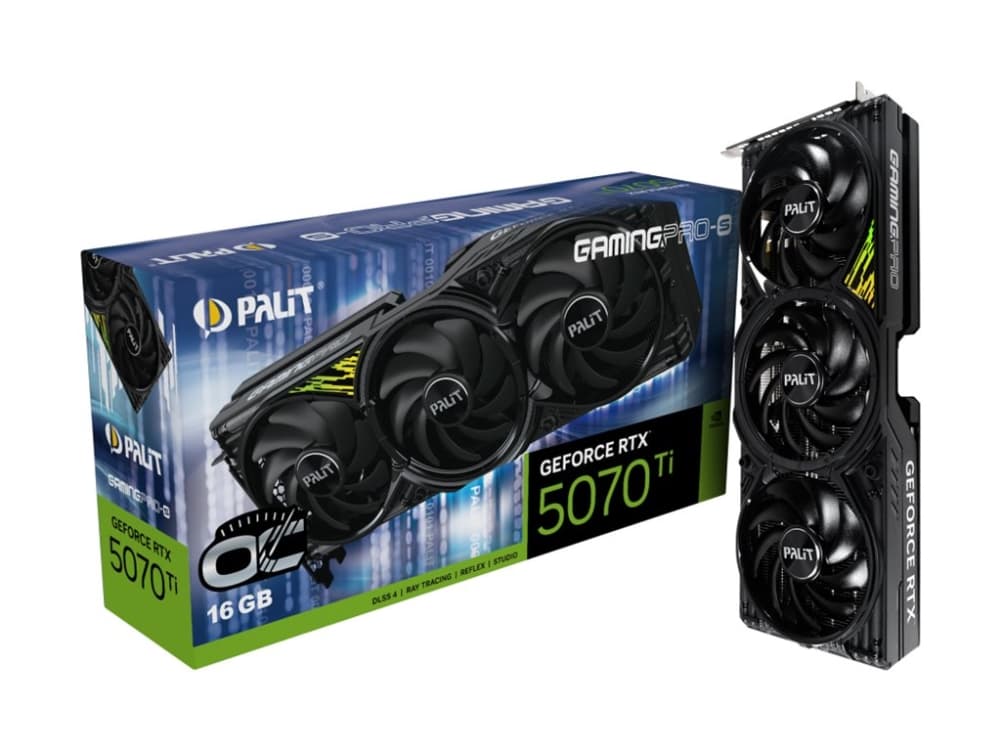 Palit GeForce RTX 5070 Ti GamingPro S OC 16GB Grafikkort
