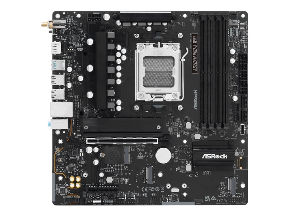 ASRock A620AM Pro-A WiFi Moderkort micro ATX Socket AM5