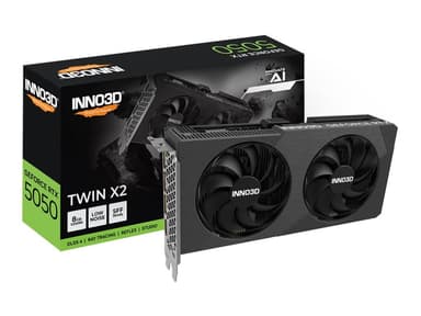 Inno3D TWIN X2 - Grafikkort - GeForce RTX 5050 - 8 GB GDDR6 - PCI Express 5.0 - HDMI, 3 x DisplayPort