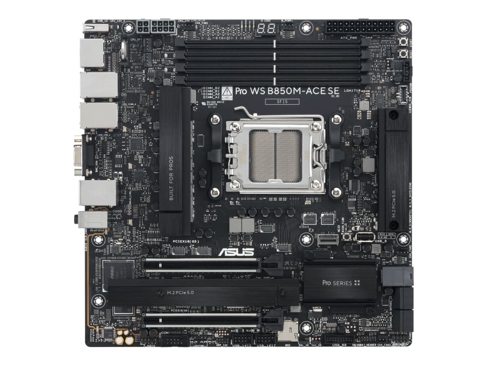 Asus Pro Ws B850m-ace Se Am5 Micro-atx Moderkort