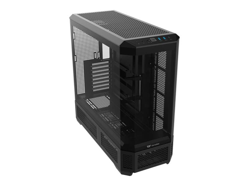 Thermaltake View 600 TG - FT - utökad ATX - genomskinlig sidopanel (härdat glas) - ingen strömförsörjning (PS2) - svart - USB/ljud