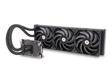 Thermaltake AW360 - Kylsystem med vätska till processorn - Elementstorlek: 360 mm - (för: LGA4677, SP6, sTR5) - nickelpläterad kopparbas - 120 mm - svart