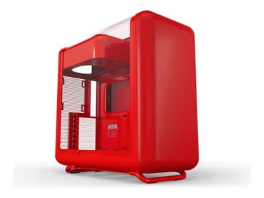 HYTE X50 - Mid tower - utökad ATX - genomskinlig sidopanel (härdat glas) - ingen strömförsörjning (ATX) - körsbär - USB/ljud