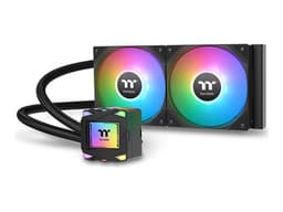 Thermaltake LA240 ARGB Sync - Kylsystem med vätska till processorn - Elementstorlek: 240 mm - (för: LGA1851, LGA1700, LGA1200, LGA1156, LGA1155, LGA1151, LGA1150, AM5, AM4, LGA2066, LGA2011, LGA2011-3, AM3+, AM3) - koppar - 120 mm