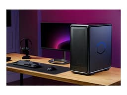 Cooler Master MasterFrame 500 Mesh ARGB - Mid tower - SSI CEB - genomskinlig sidopanel (härdat glas) (ATX) - svart - USB/ljud