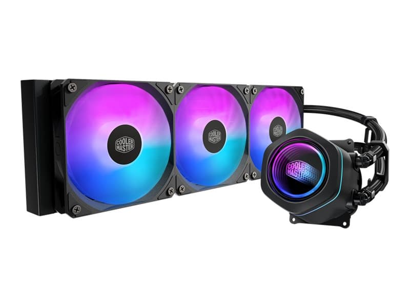 Cooler Master MasterLiquid Core Nex 360 ARGB - Kylsystem med vätska till processorn - Elementstorlek: 360 mm - (för: LGA1851, LGA1700, LGA1200, LGA1151, LGA1150, LGA1156, AM4, AM5) - 120 mm - svart
