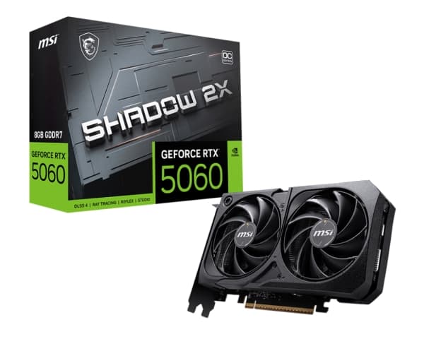 MSI GeForce RTX 5060 Shadow 2X OC 8GB Grafikkort