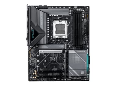 Gigabyte X870E EAGLE X3D WIFI7 - Moderkort - ATX - Socket AM5 - AMD X870E Chipuppsättning - USB4, USB 3.2 Gen 2, USB 3.2 Gen 1, USB-C 3.2 Gen 2x2, USB-C 3.2 Gen2 - 5 Gigabit Ethernet, Wi-Fi 7, Bluetooth - inbyggda grafiken (CPU krävs) - HD-ljud (8 kanaler