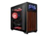 Thermaltake TR300 WS - Wood Edition - mid tower - ATX - genomskinlig sidopanel (härdat glas) - ingen strömförsörjning (PS/2) - svart - USB/ljud