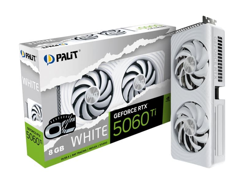 PALIT GeForce RTX 5060 Ti WHITE OC 8GB Grafikkort
