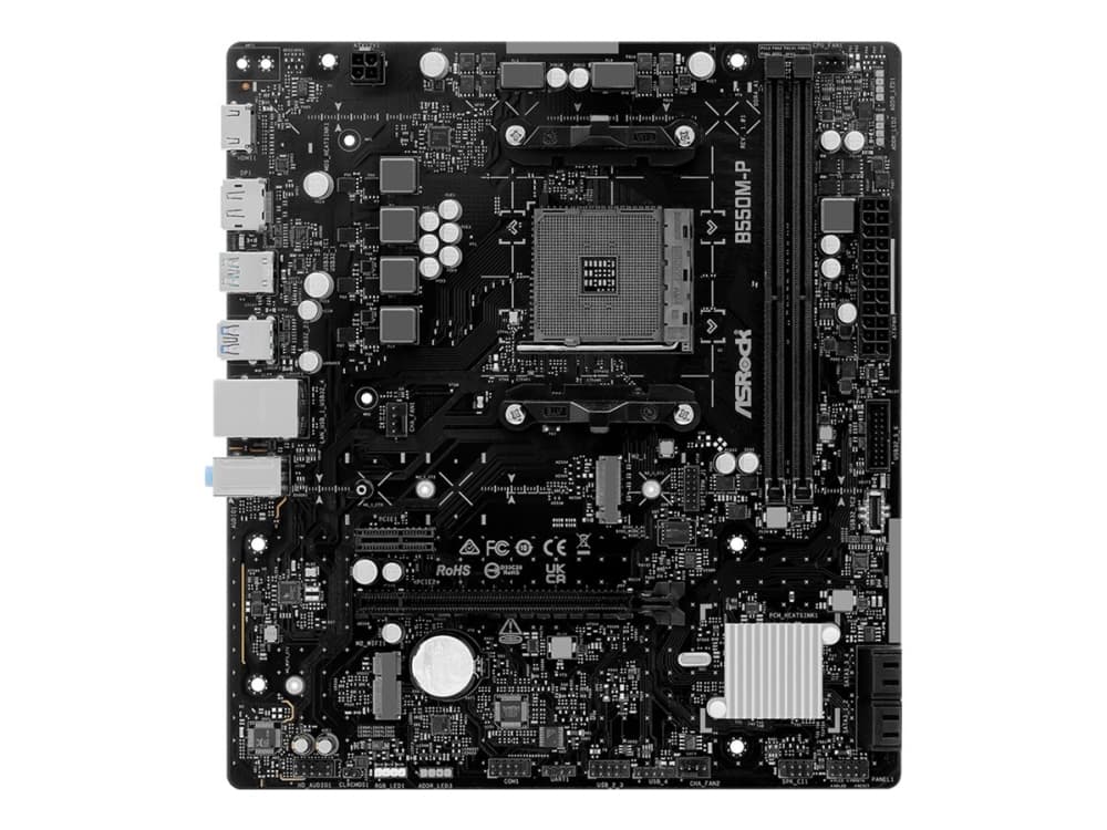 ASRock B550M-P moderkort micro ATX Socket AM4 AMD B550 Chipuppsättning