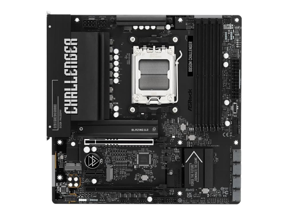ASRock B850M Challenger Moderkort micro ATX Socket AM5 AMD B850 Chipuppsättning