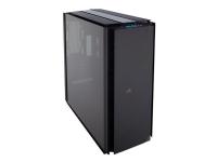 CORSAIR Obsidian Series 1000D - Tower - utökad ATX - genomskinlig sidopanel (glas) - ingen strömförsörjning (ATX) - USB/ljud