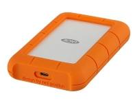 LaCie Rugged USB-C - Hårddisk - 4 TB - extern (bärbar) - USB 3.1 Gen 1 (USB-C stikforbindelse) - orange