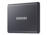 Samsung T7 MU-PC1T0T - SSD - krypterat - 1 TB - extern (portabel) - USB 3.2 Gen 2 (USB-C kontakt) - 256 bitars AES - Titan gray