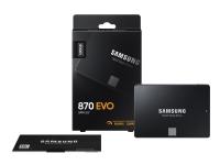 Samsung 870 EVO MZ-77E500B - SSD - krypterat - 500 GB - inbyggd - 2.5 - SATA 6Gb/s - buffert: 512 MB - 256 bitars AES - TCG Opal Encryption