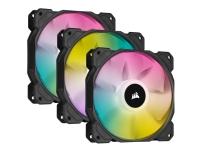 CORSAIR iCUE SP120 RGB ELITE - Lådfläkt - 120 mm - vit (paket om 3)