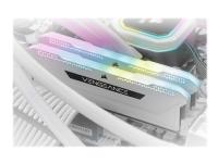 CORSAIR Vengeance RGB PRO SL - DDR4 - sats - 32 GB: 2 x 16 GB - DIMM 288-pin - 3600 MHz / PC4-28800 - CL18 - 1.35 V - ej buffrad - icke ECC - vit