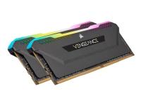 CORSAIR Vengeance RGB PRO SL - DDR4 - sats - 16 GB: 2 x 8 GB - DIMM 288-pin - 3200 MT/s / PC4-25600 - CL16 - 1.35 V - ej buffrad - icke ECC - svart