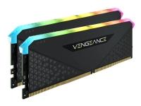 CORSAIR Vengeance RGB RS - DDR4 - sats - 16 GB: 2 x 8 GB - DIMM 288-pin - 3200 MT/s / PC4-25600 - CL16 - 1.35 V - ej buffrad - icke ECC - svart