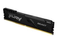 Kingston FURY Beast - DDR4 - sats - 32 GB: 2 x 16 GB - DIMM 288-pin - 3200 MHz / PC4-25600 - CL16 - 1.35 V - ej buffrad - icke ECC - svart