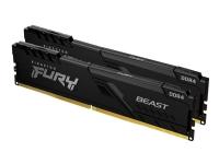 Kingston FURY Beast - DDR4 - sats - 16 GB: 2 x 8 GB - DIMM 288-pin - 2666 MHz / PC4-21300 - CL16 - 1.2 V - ej buffrad - icke ECC - svart