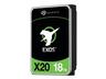 Seagate Exos X20 ST18000NM000D - Hårddisk - 18 TB - intern - SAS 12Gb/s - 7200 rpm - buffert: 256 MB