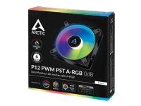 ARCTIC P12 PWM PST A-RGB 0dB - Value Pack - lådfläkt - 120 mm - svart (paket om 3)