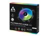 Arctic Arctic P12 Pwm Pst Argb 0db 3-p 120mm Pwm Pst Argb 0d Fläkt Svart, Vit