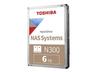 Toshiba N300 - 6TB - Hårddisk - HDWG460UZSVA - SATA-600 - 3,5"