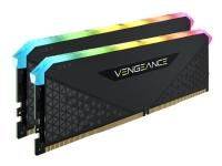 CORSAIR Vengeance RGB RS - DDR4 - sats - 64 GB: 2 x 32 GB - DIMM 288-pin - 3200 MHz / PC4-25600 - CL16 - 1.35 V - ej buffrad - icke ECC - svart