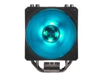 Cooler Master Hyper 212 RGB - Black Edition - processorkylare - (för: LGA2066, LGA2011-3, LGA2011, LGA1700, LGA1200, LGA1151, LGA1150, LGA1155, LGA1156, LGA1366, AM4, AM3+, AM3, AM2+, AM2, FM2+, FM2, FM1) - aluminium - 120 mm - gun metal black