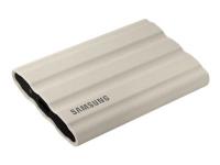 Samsung T7 Shield MU-PE1T0K - SSD - krypterat - 1 TB - extern (portabel) - USB 3.2 Gen 2 (USB-C kontakt) - 256 bitars AES - beige