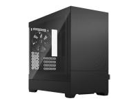 Fractal Design Pop Mini Silent - Tower - micro ATX - genomskinlig sidopanel (härdat glas) - ingen strömförsörjning (ATX) - svart TG ljus ton - USB/ljud - för Fractal Design Model D, Type D