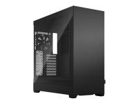 Fractal Design Pop XL Silent - Tower - utökad ATX - genomskinlig sidopanel (härdat glas) - ingen strömförsörjning (ATX) - svart TG genomskinlig ton - USB/ljud